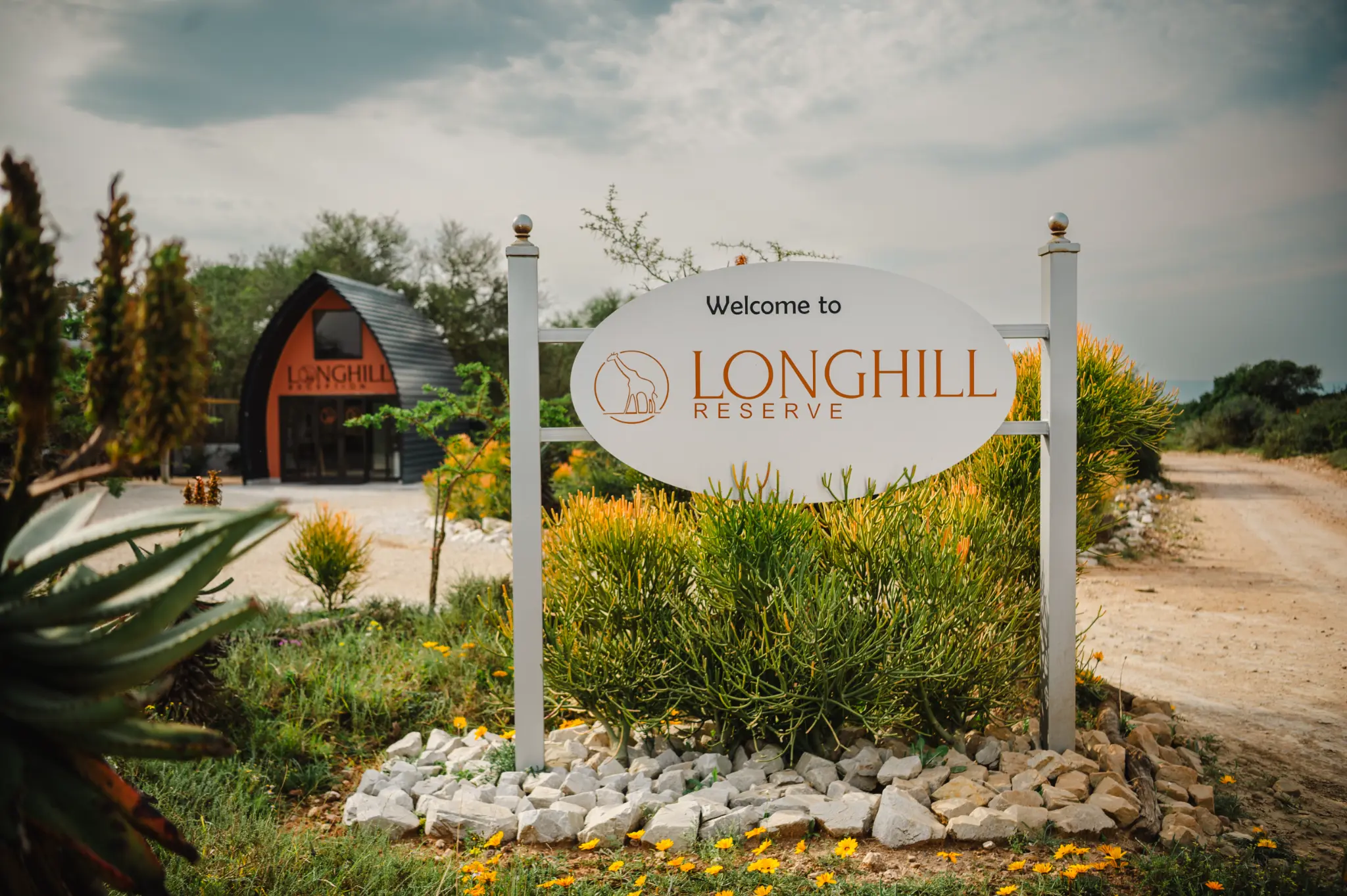 Welcome sign at Longhill Reserve