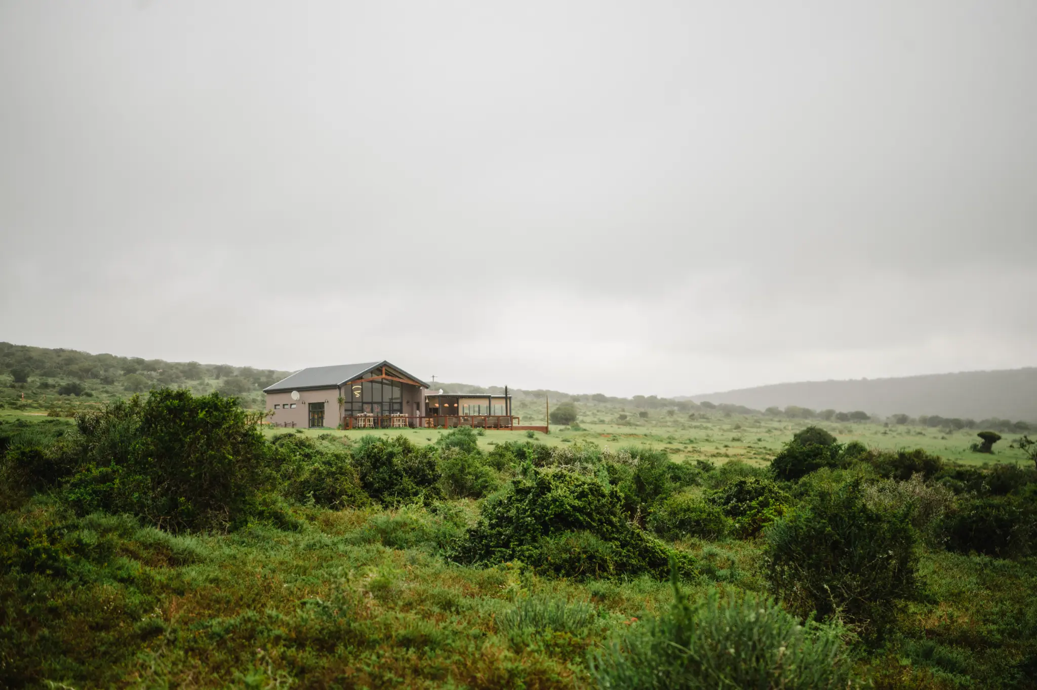 Longhill Reserve lodge in a green valley